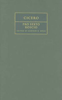 Cover image for Cicero: 'Pro Sexto Roscio