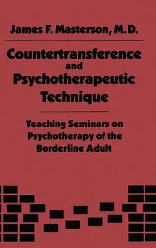 Cover image for Countertransference and Psychotherapeutic Technique: Teaching Seminars