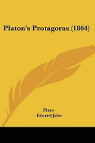 Cover image for Platon's Protagoras (1864)