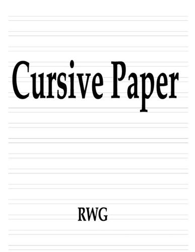 Cover image for Cursive Paper