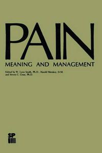 Cover image for Pain: Meaning and Management