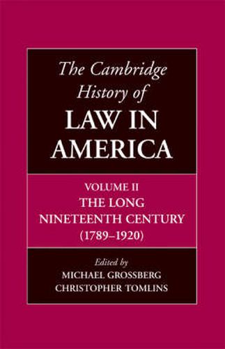 The Cambridge History of Law in America