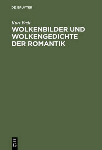 Cover image for Wolkenbilder und Wolkengedichte der Romantik