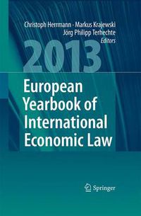 Cover image for European Yearbook of International Economic Law 2013