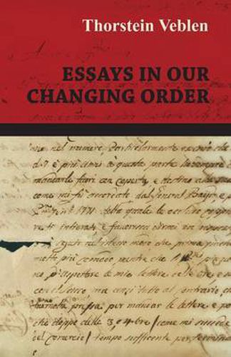 Cover image for Essays in Our Changing Order