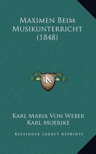 Maximen Beim Musikunterricht (1848)