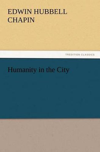 Cover image for Humanity in the City