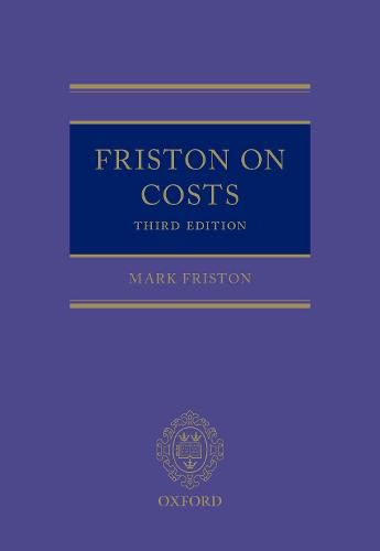 Cover image for Friston on Costs
