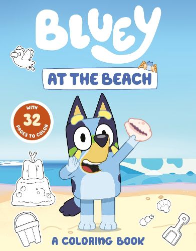 Cover image for Bluey: At the Beach: A Coloring Book