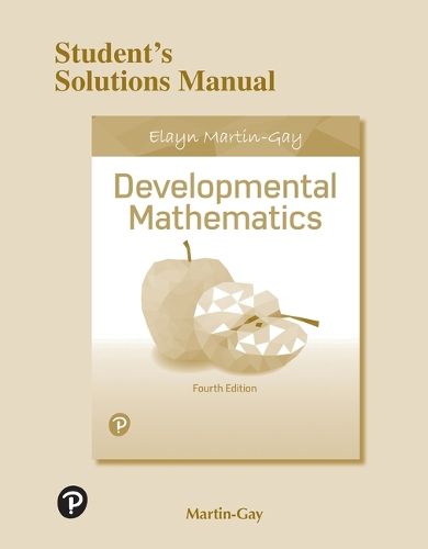 Cover image for Student Solutions Manual for Developmental Mathematics