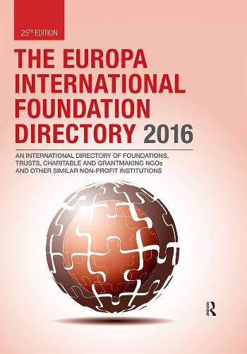 Cover image for The Europa International Foundation Directory 2016