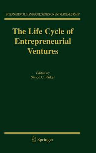 Cover image for The Life Cycle of Entrepreneurial Ventures