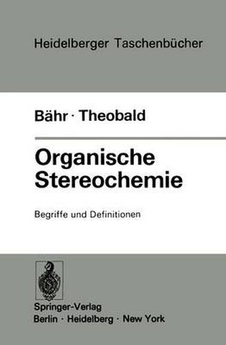 Cover image for Organische Stereochemie