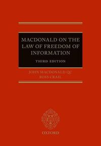 Cover image for Macdonald on the Law of Freedom of Information