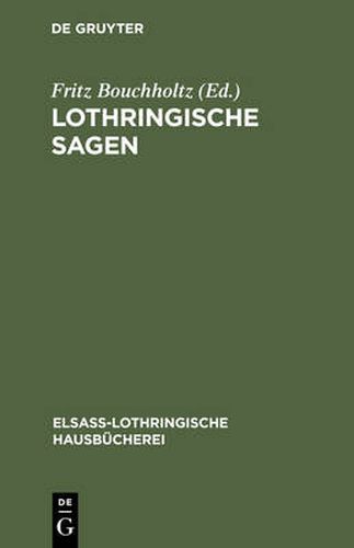 Cover image for Lothringische Sagen