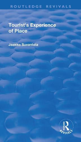 Cover image for Tourist's Experience of Place