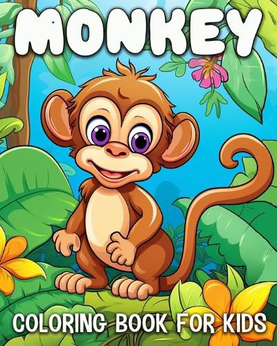 Cover image for Monkey Coloring Book for Kids