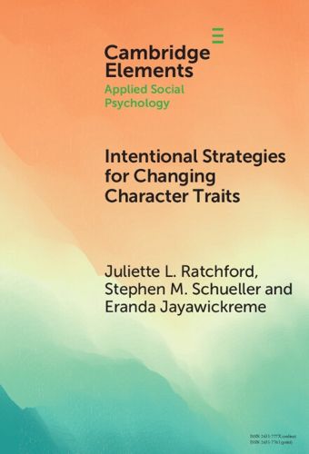 Cover image for Intentional Strategies for Changing Character Traits