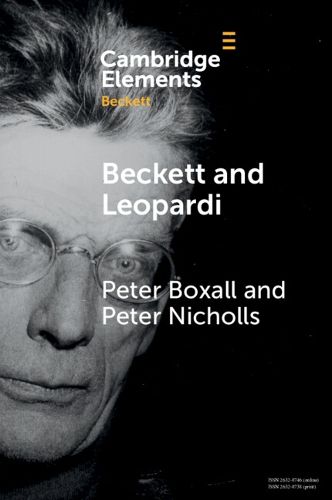Cover image for Beckett and Leopardi