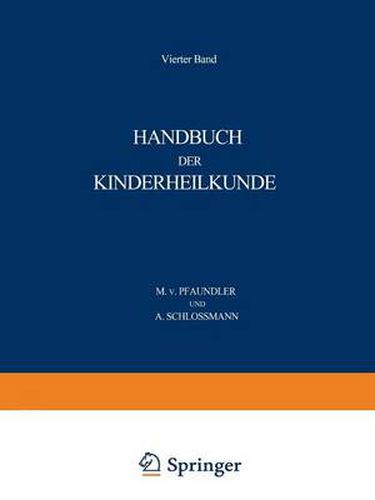 Cover image for Handbuch Der Kinderheilkunde: Ein Buch Fur Den Praktischen Artz