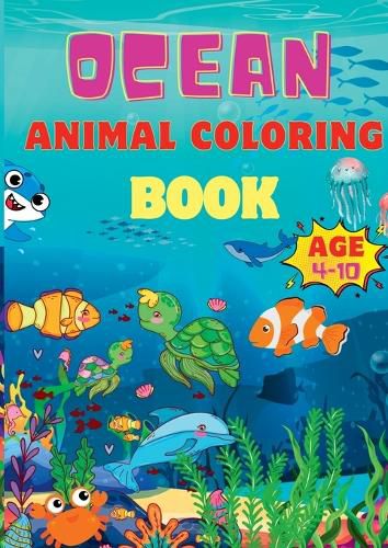 Cover image for Ocean Animal Coloring Book