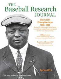 Cover image for Baseball Research Journal (BRJ), Volume 42 #1