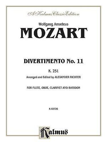 Cover image for Divertimento No. 11, K. 251