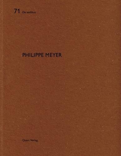 Cover image for Philippe Meyer: De aedibus 71