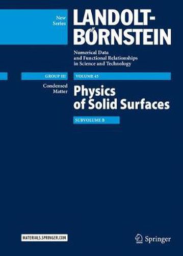 Physics of Solid Surfaces: Subvolume B