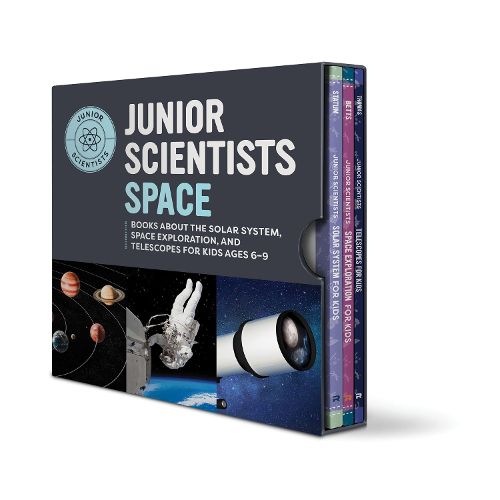 Cover image for Junior Scientists Space Box Set: Books about the Solar System, Space Exploration, and Telescopes for Kids Ages 6-9