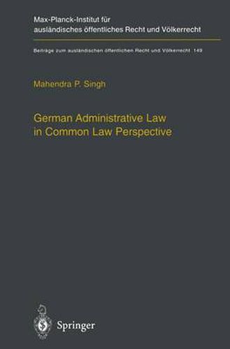 Cover image for German Administrative Law in Common Law Perspective