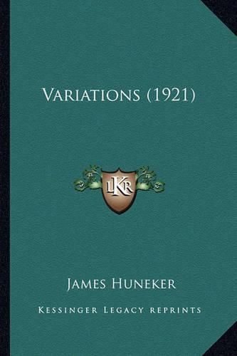 Cover image for Variations (1921) Variations (1921)