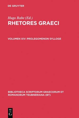 Cover image for Prolegomenon Sylloge (Rhetore CB