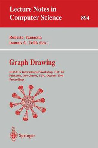 Cover image for Graph Drawing: DIMACS International Workshop, GD '94, Princeton, New Jersey, USA, October 10 - 12, 1994. Proceedings