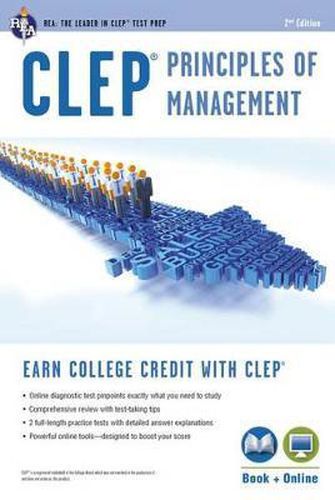 Cover image for Clep(r) Principles of Management Book + Online