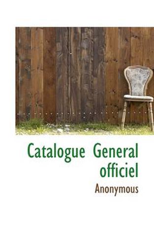 Cover image for Catalogue General Officiel