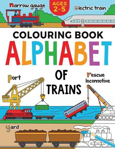 Cover image for Train Colouring Book for Children