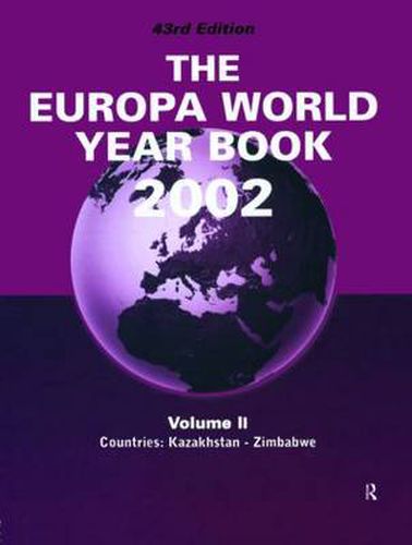 Cover image for Europa World Year Bk 2002 V2