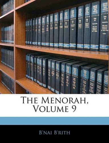 Cover image for The Menorah, Volume 9