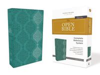 Cover image for The KJV, Open Bible, Leathersoft, Green, Red Letter, Comfort Print: Complete Reference System