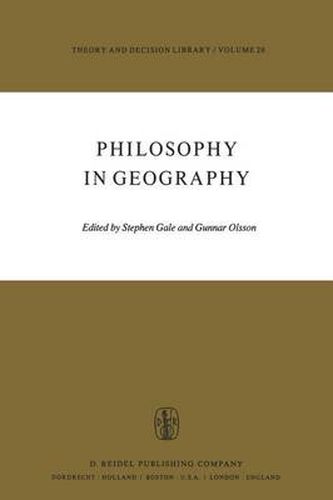 Cover image for Philosophy in Geography