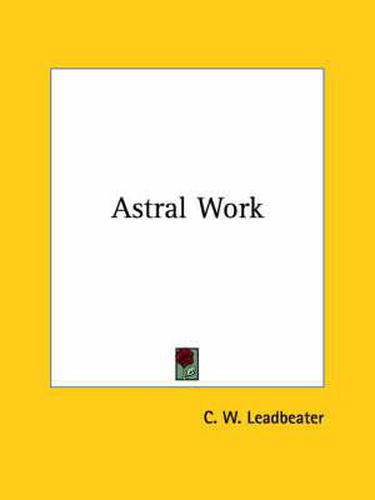 Cover image for Astral Work