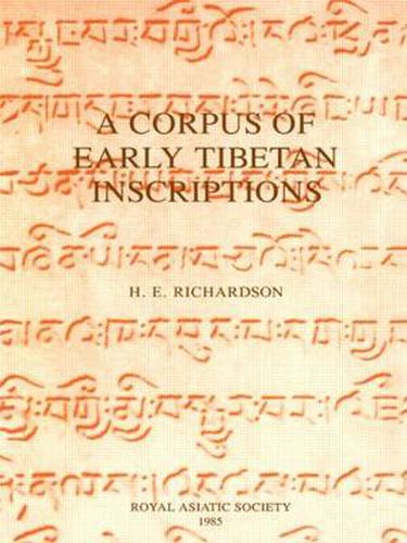 Cover image for A Corpus of Early Tibetan Inscriptions