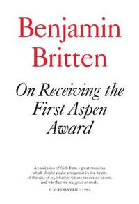 Cover image for On Receiving the First Aspen Award