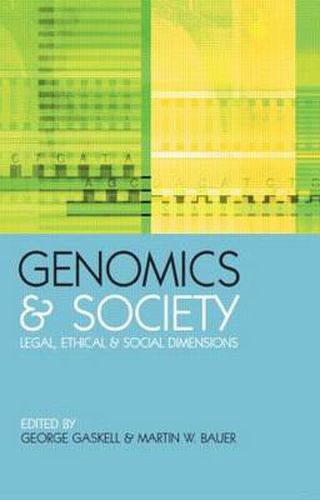 Cover image for Genomics and Society: Legal, Ethical and Social Dimensions