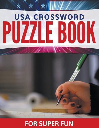 Cover image for USA Crossword Puzzle Book For Super Fun