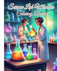 Cover image for Science Lab Wonders Coloring Book For Girls, Boys