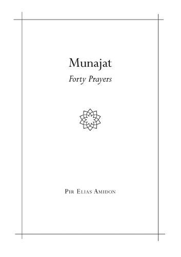 Cover image for Munajat: Forty Prayers