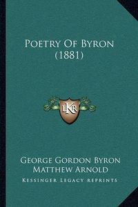 Cover image for Poetry of Byron (1881)