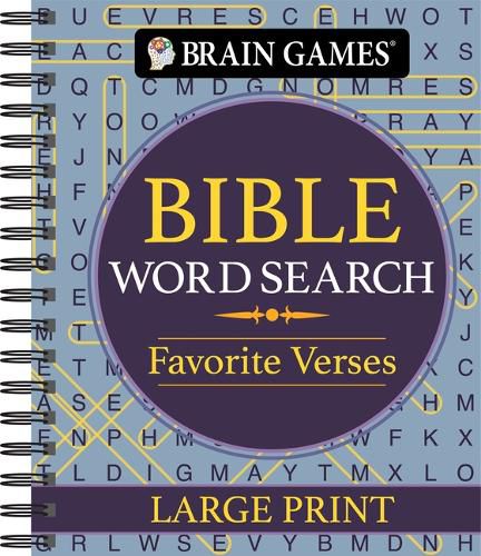 Cover image for Brain Games - Bible Word Search: Favorite Verses - Large Print